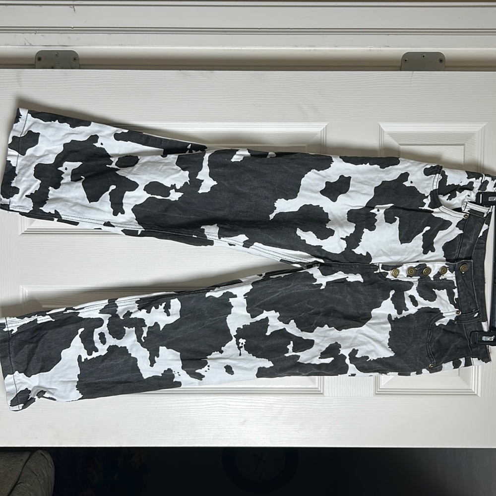 Cider Cow Print Jeans